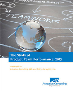 cover: 2013 Study of Product Team Performance 